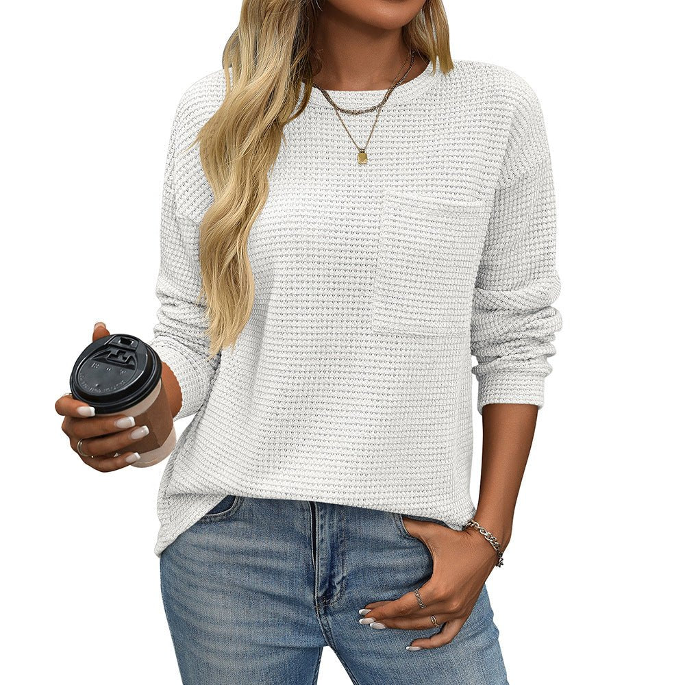 Nicole - Chic Lantern Sleeve Rundhals Genser
