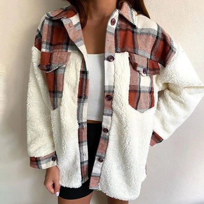Khay - Vintage pledd Oversize genser