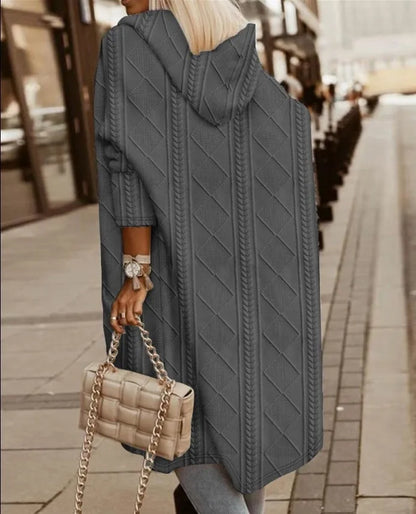 Dionela - hettegenser trenchcoat
